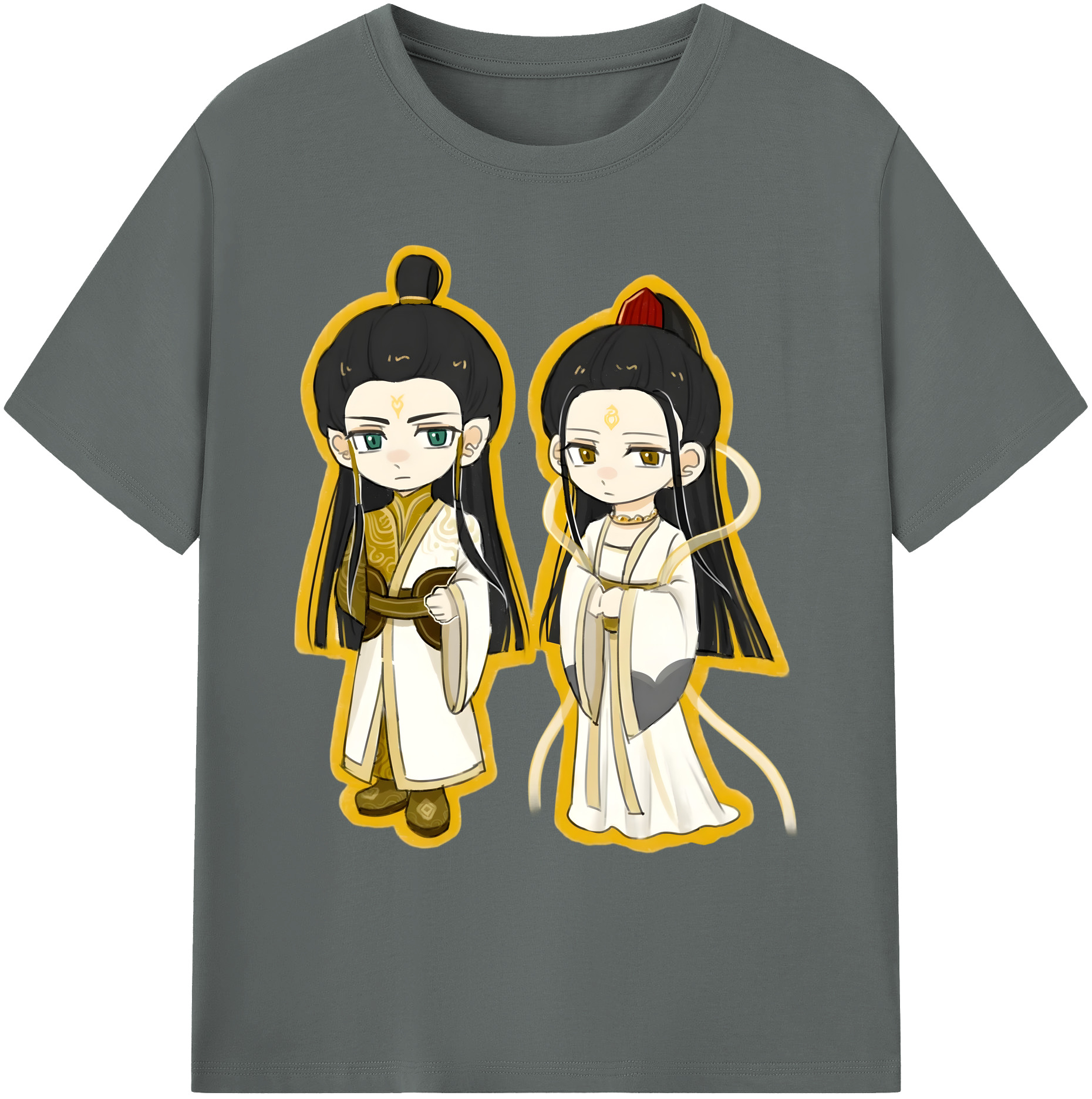 （画像用） Ne Zha 2 ナタ 魔童の大暴れ 綿100％ メンズ半袖Tシャツ｜肌触りやわらか＆通気性